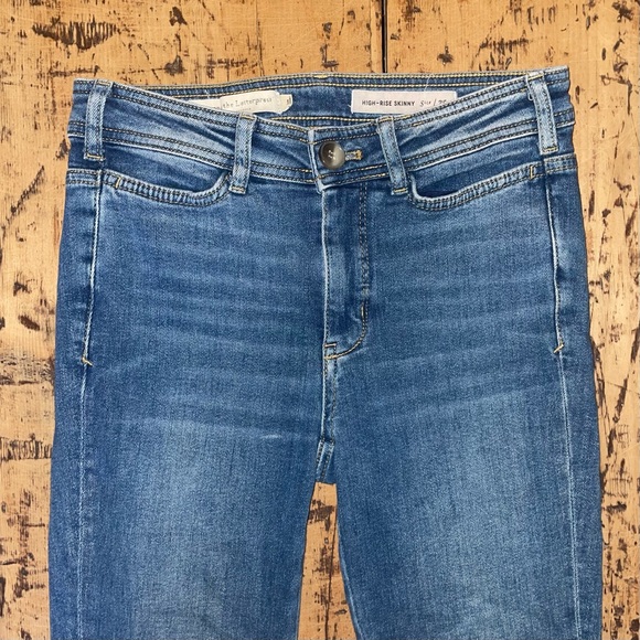 Anthropologie Pilcro and the Letterpress High Rise Skinny Jeans with Zippers 25 - Picture 4 of 8